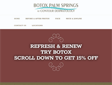 Tablet Screenshot of botoxpalmsprings.com